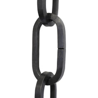 Chain IR49-U Standard Link, Coil Chandelier Chain with Rectangle Unwelded Iron links, Antique Brass