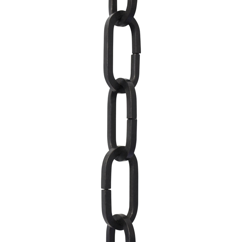 Chain IR49-U Standard Link, Coil Chandelier Chain with Rectangle Unwelded Iron links, Antique Brass