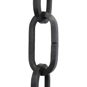 Chain IR49-U Standard Link, Coil Chandelier Chain with Rectangle Unwelded Iron links, Antique Brass