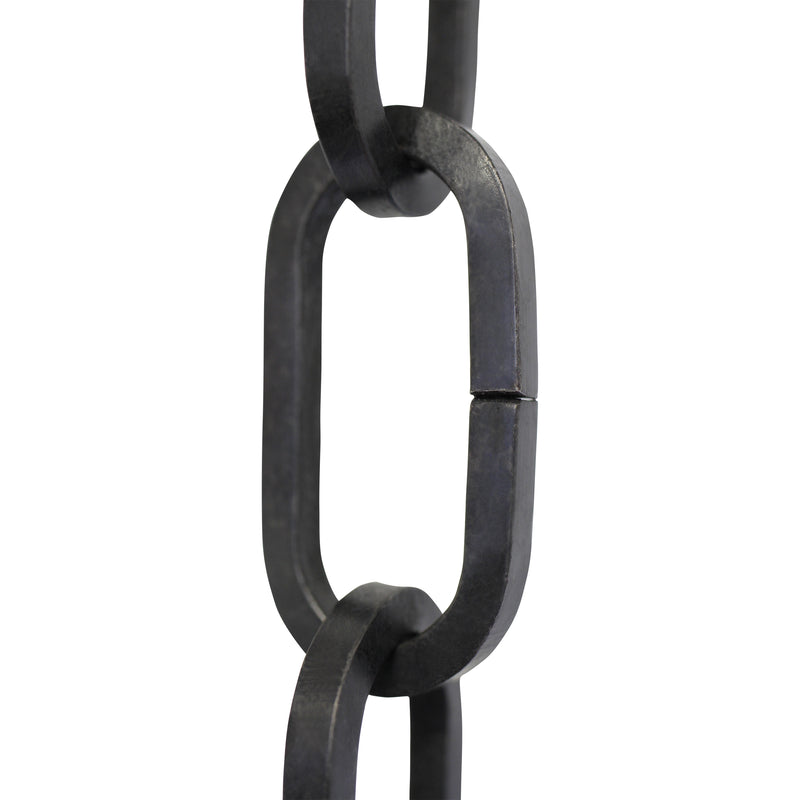 Chain IR49-U Standard Link, Coil Chandelier Chain with Rectangle Unwelded Iron links, Antique Brass