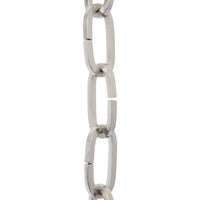 Chain IR49-U Standard Link, Coil Chandelier Chain with Rectangle Unwelded Iron links, Antique Brass