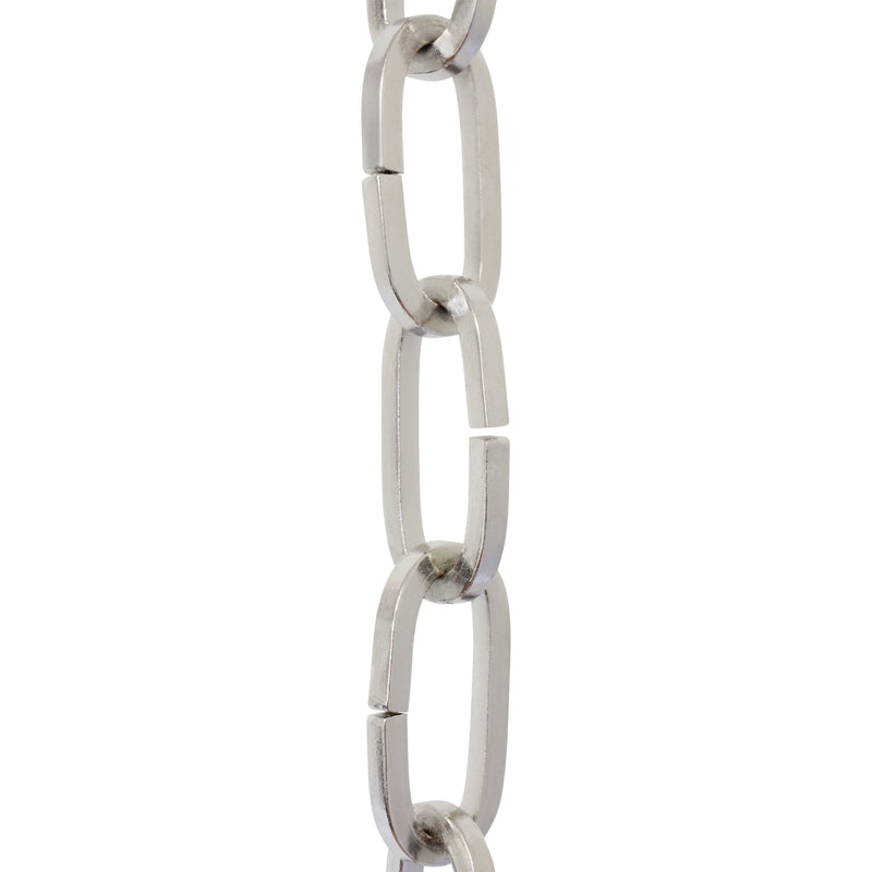 Chain IR49-U Standard Link, Coil Chandelier Chain with Rectangle Unwelded Iron links, Antique Brass