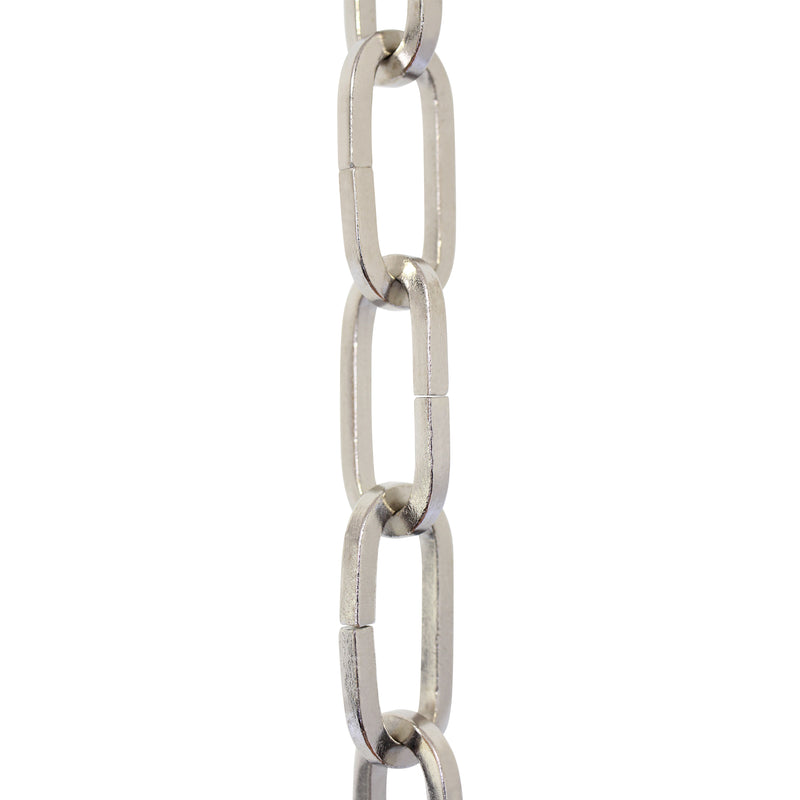 Chain IR49-U Standard Link, Coil Chandelier Chain with Rectangle Unwelded Iron links, Antique Brass