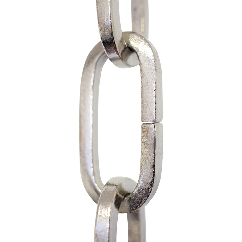 Chain IR49-U Standard Link, Coil Chandelier Chain with Rectangle Unwelded Iron links, Antique Brass