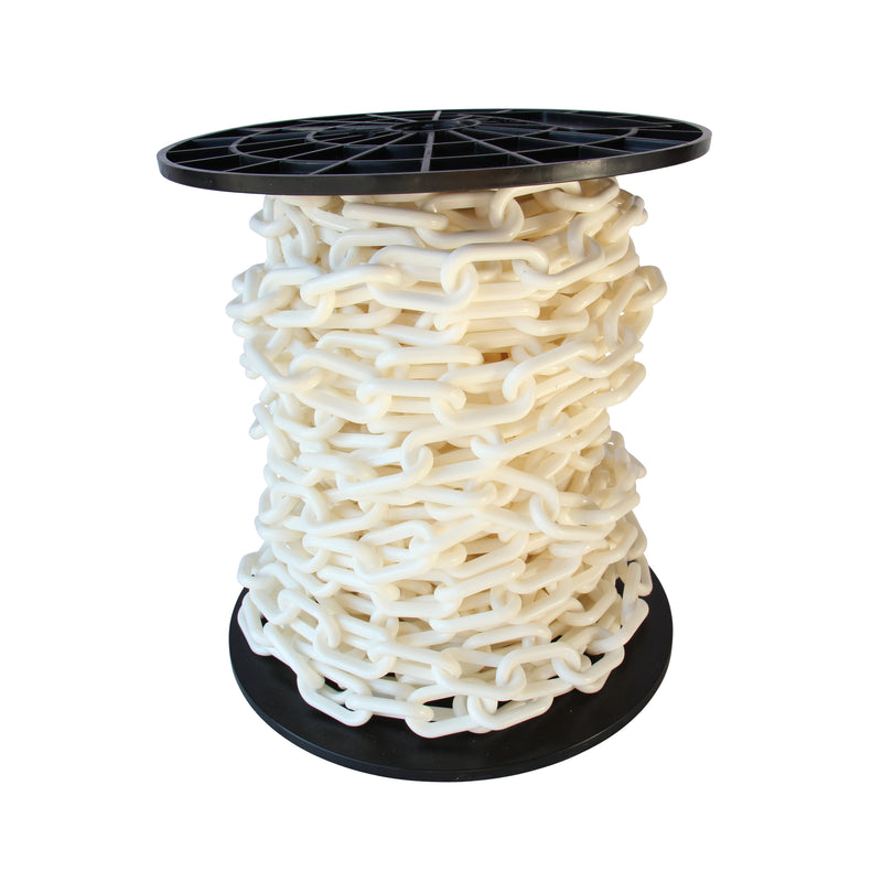 Chain PL55-U Standard Link Barrier Chain with Oval Unwelded Plastic links, Black