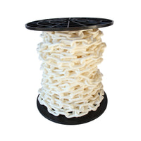 Chain PL55-U Standard Link Barrier Chain with Oval Unwelded Plastic links, Black
