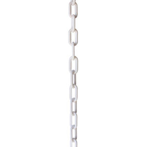 Chain PL55-U Standard Link Oval Barrier Chain with Unwelded Plastic links, Black