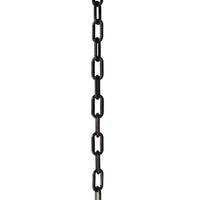 Chain PL55-U Standard Link Oval Barrier Chain with Unwelded Plastic links, Black
