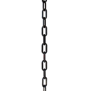 Chain PL55-U Standard Link Oval Barrier Chain with Unwelded Plastic links, Black