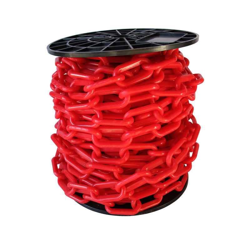 Chain PL55-U Standard Link Barrier Chain with Oval Unwelded Plastic links, Black