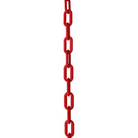 Chain PL55-U Standard Link Oval Barrier Chain with Unwelded Plastic links, Black
