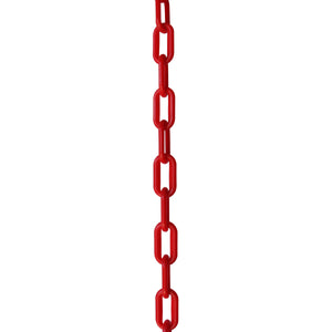 Chain PL55-U Standard Link Oval Barrier Chain with Unwelded Plastic links, Black