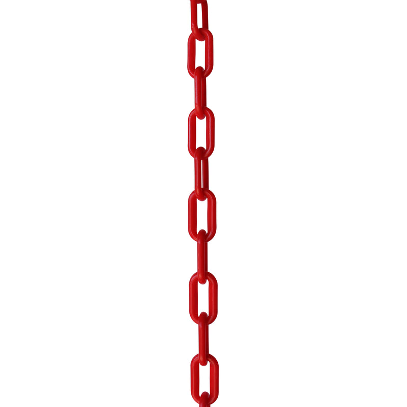 Chain PL55-U Standard Link Oval Barrier Chain with Unwelded Plastic links, Black