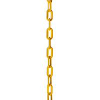Chain PL55-U Standard Link Oval Barrier Chain with Unwelded Plastic links, Black