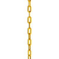Chain PL55-U Standard Link Barrier Chain with Oval Unwelded Plastic links, Black