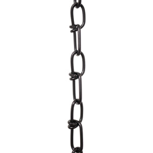 Chain SS52-U Double Loop Utility Chain with Unwelded Stainless Steel links, Black