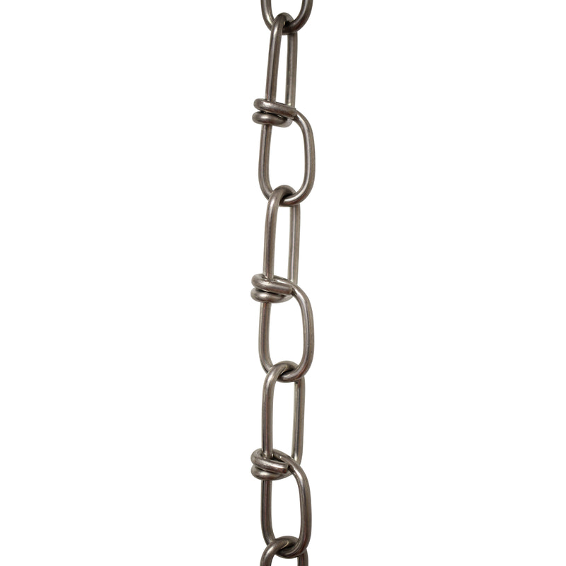 Chain SS52-U Double Loop Utility Chain with Unwelded Stainless Steel links, Black