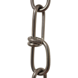 Chain SS52-U Double Loop Utility Chain with Unwelded Stainless Steel links, Black