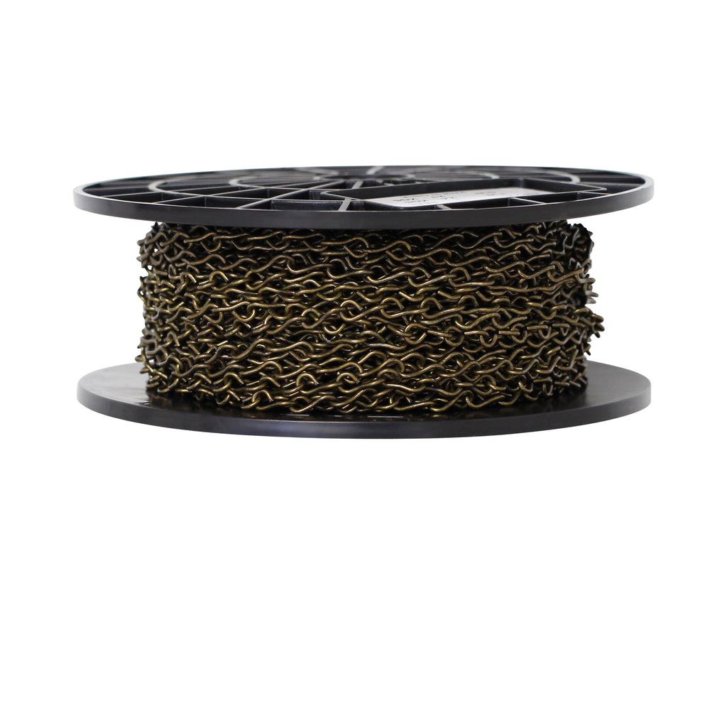 Chain ST50-U Single Jack Basket Chain with Unwelded Steel links, Antique Brass