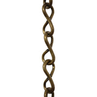 Chain ST50-U Single Jack Basket Chain with Unwelded Steel links, Antique Brass