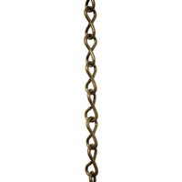 Chain ST50-U Single Jack Basket Chain with Unwelded Steel links, Antique Brass