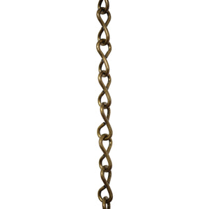 Chain ST50-U Single Jack Basket Chain with Unwelded Steel links, Antique Brass