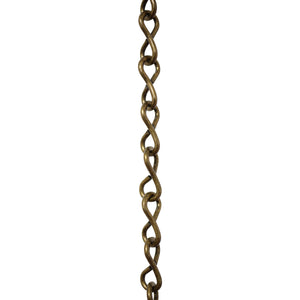 Chain ST50-U Single Jack Basket Chain with Unwelded Steel links, Antique Brass