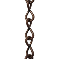 Chain ST50-U Single Jack Basket Chain with Unwelded Steel links, Antique Brass