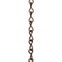 Chain ST50-U Single Jack Basket Chain with Unwelded Steel links, Antique Brass