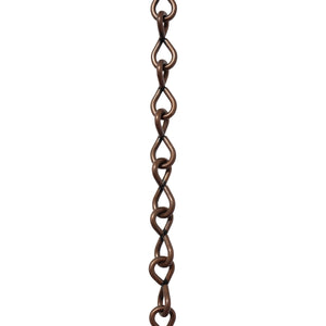 Chain ST50-U Single Jack Basket Chain with Unwelded Steel links, Antique Brass