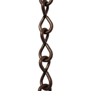 Chain ST50-U Single Jack Basket Chain with Unwelded Steel links, Antique Brass
