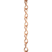 Chain ST50-U Single Jack Basket Chain with Unwelded Steel links, Antique Brass