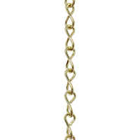 Chain ST50-U Single Jack Basket Chain with Unwelded Steel links, Antique Brass