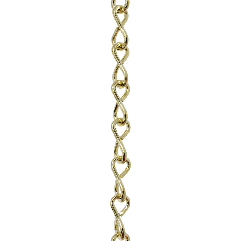 Chain ST50-U Single Jack Basket Chain with Unwelded Steel links, Antique Brass