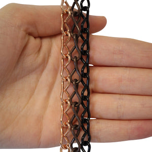 Chain ST50-U Single Jack Basket Chain with Unwelded Steel links, Antique Brass