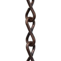 Chain ST50-U Single Jack Basket Chain with Unwelded Steel links, Antique Brass