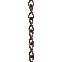 Chain ST50-U Single Jack Basket Chain with Unwelded Steel links, Antique Brass