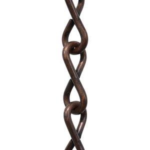 Chain ST50-U Single Jack Basket Chain with Unwelded Steel links, Antique Brass