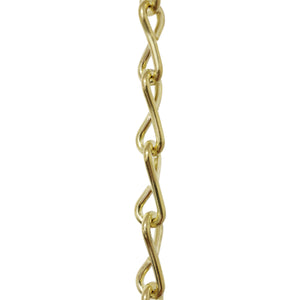Chain ST50-U Single Jack Basket Chain with Unwelded Steel links, Antique Brass