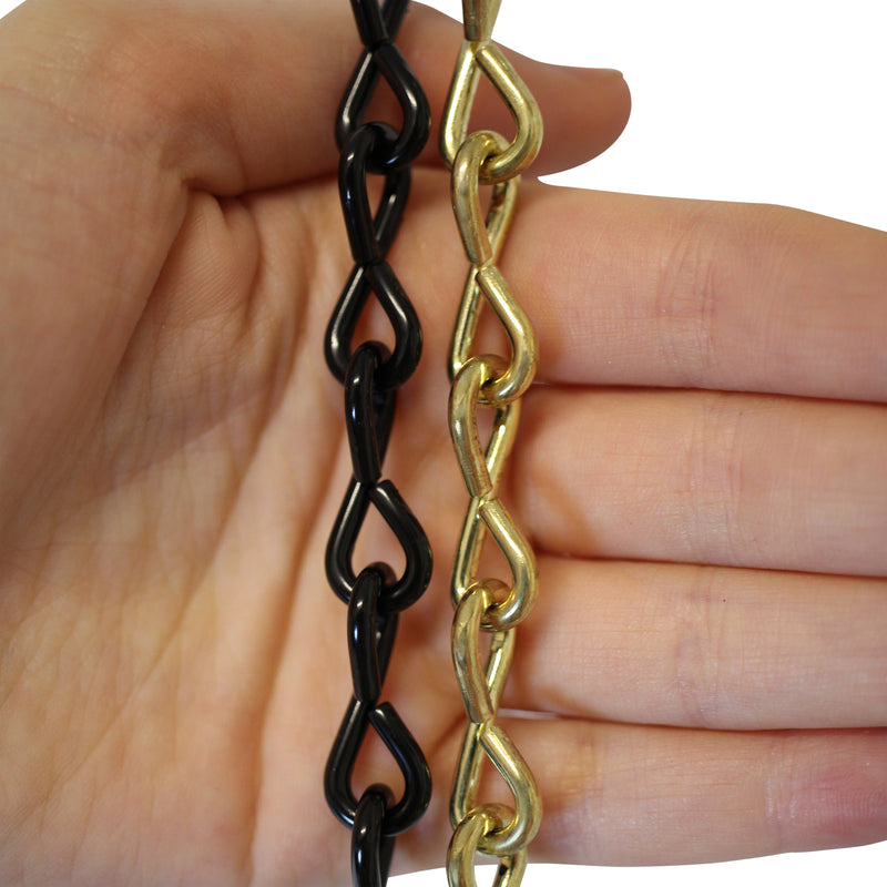 Chain ST50-U Single Jack Basket Chain with Unwelded Steel links, Antique Brass