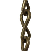 Chain ST50-U Single Jack Basket Chain with Unwelded Steel links, Antique Brass