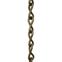 Chain ST50-U Single Jack Basket Chain with Unwelded Steel links, Antique Brass