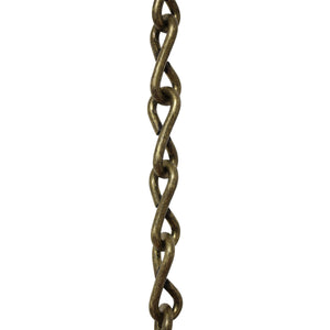 Chain ST50-U Single Jack Basket Chain with Unwelded Steel links, Antique Brass