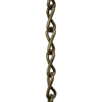 Chain ST50-U Single Jack Basket Chain with Unwelded Steel links, Antique Brass