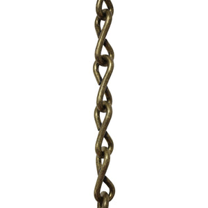 Chain ST50-U Single Jack Basket Chain with Unwelded Steel links, Antique Brass