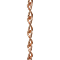 Chain ST50-U Single Jack Basket Chain with Unwelded Steel links, Antique Brass