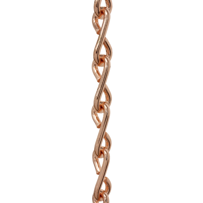 Chain ST50-U Single Jack Basket Chain with Unwelded Steel links, Antique Brass