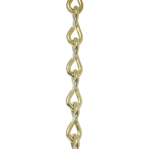 Chain ST50-U Single Jack Basket Chain with Unwelded Steel links, Antique Brass