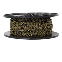 Chain ST51-U Double Jack Basket Chain with Unwelded Steel links, Antique Brass