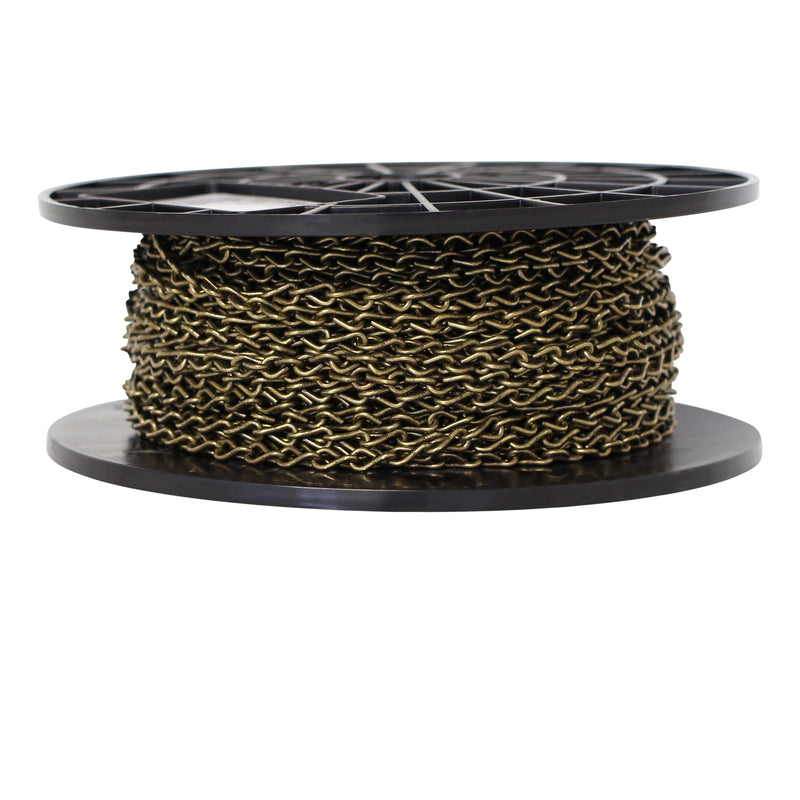 Chain ST51-U Double Jack Basket Chain with Unwelded Steel links, Antique Brass